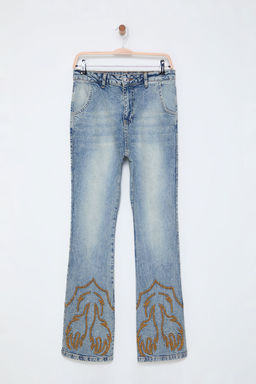 Mavi Nak?sl? Yuksek Bel Flare Jeans TWOSS25JE00011 - Trendyolmilla фото 6