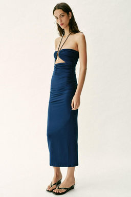 VESTIDO MIDI CUT OUT POLIAMIDA / Marino - Zara фото 4