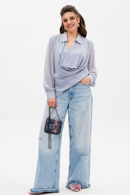 Блуза ANELLI 1380 утренний туман  фото 7