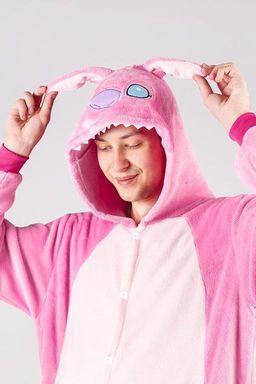 Пижама кигуруми Стич розовый