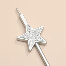 Цена за 2 шт. Свечи для торта 4 шт. «Блестящие звезды», серебряные