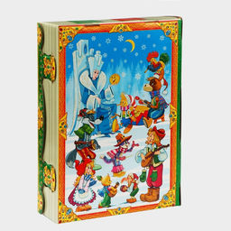 Цена за 2 шт. Подарочная коробка новогодняя Книга малая Время сказок 17.5?7?25 см Новый год