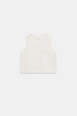 TOP ENTREDOSES LATERALES / Crudo - Zara фото 6