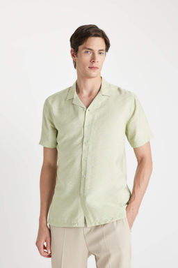 Modern Fit Polo Yaka Basic Duz Aerobin K?sa Kollu Gomlek - Defacto фото 3