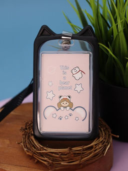 Футляр для карт на ленте "Lucky panda", black