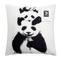 Наволочка декоративная Этель Пандочки 40 х 40 см, велюр  фото 5