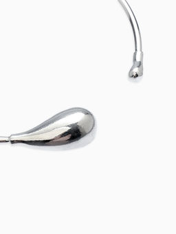 Колье-Чокер "Капли БО", цвет серебро