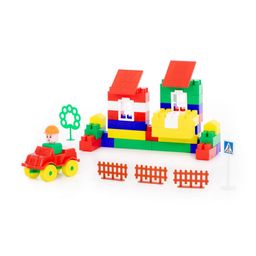 Конструктор Строитель (68 элементов) (в пакете) - Полесье фото 2