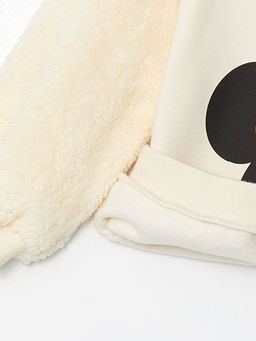 Bisiklet Yaka Minnie Mouse Bask?l? K?z Bebek Sweatshirt - Waikiki фото 2