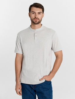 Поло мужское в цвете светло-серый меланж св.серый меланж 111849/1 - Mark formelle фото 2