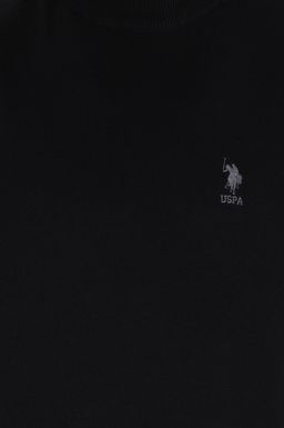 U. S. Polo Assn / Мужской черный базовый свитер - U.s. polo assn фото 5