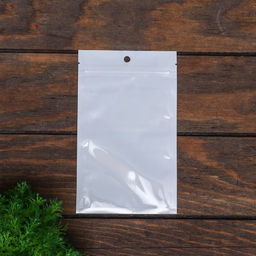 Цена за 50 шт. Пакет Zip-lock ПП, белый, со сплошным окном, плоский, еврослот 12×20 см
