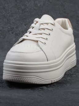 03-YC457-1 BEIGE Кроссовки женские (натуральная кожа)