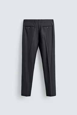100% WOOL SUIT TROUSERS - Zara фото 8