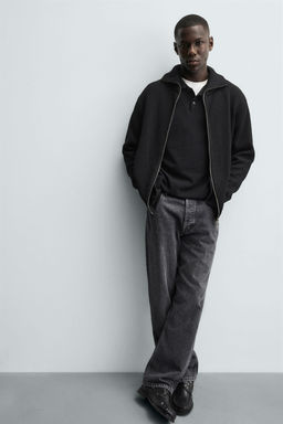 PURL KNIT CARDIGAN WITH ZIP - Zara фото 5