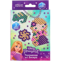 Набор для творчества Украшения из бисера, Рапунцель, от 3 фигурок, 8+