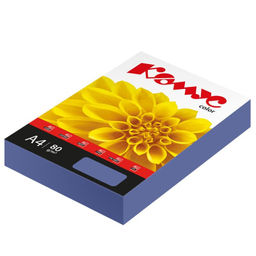 Бумага цветная Комус Color (кобальт интенсив), 80г, А4, 500 л.
