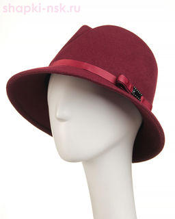 Диагональ Лента шерсть Шляпа женская