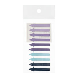 Цена за 2 шт. Блок-закладки с липким краем «Стрелки», 10 цветов по 20 штук, 5×41 мм, пластиковые