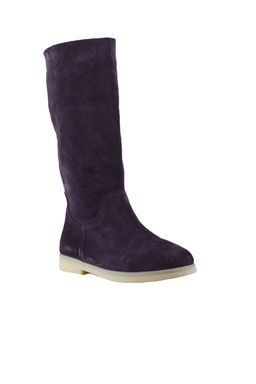 ЖЕНСКИЕ САПОГИ НА ПЛОСКОЙ ПЛОЩАДКЕ ИЗ ЗАМШИ PURPLE