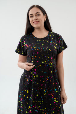 Платье женское из кулирки Миранда акварель макси - Амадэль фото 5