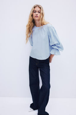 Blusa de algodon con lazadas - H&m фото 2