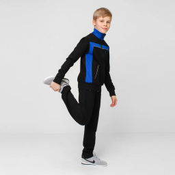 RODOS Спортивный костюм М-187д Чёрный/Васильковый