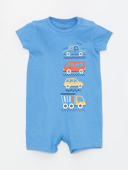 Bisiklet Yaka K?sa Kollu Bask?l? Erkek Bebek Tulum 2li - Waikiki фото 2