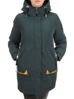 M2008 DK. GREEN Пальто зимнее женское MARIA - Фабричный китай фото 2