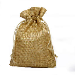 Мешочек для рун и оберегов ХОЛЩОВЫЙ бежевый 14х10см