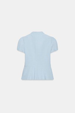TOP RAYAS PEPLUM / Azules - Zara фото 3