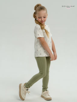 Костюм Мулан бордовые тюльпанчики-оливка - Sovalina фото 15