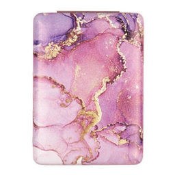 Зеркало карманное 6х8,5 см / GT354 /уп 50/300/ кожзам, стразы микс - Галеонтрейд фото 3