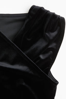 Top drapeado en velour - H&m фото 3