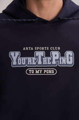 Худи Синий ANTA SPORTS CLUB Sweat Hoodie  фото 8
