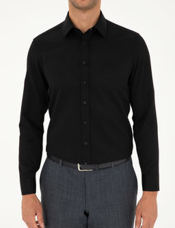 Рубашка Pierre Cardin Slim Fit черная