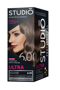 Студио Профешнл 3D ULTRA Крем-Краска д/в тон 6.00 Нат.темно-Русый (50/50/15мл).6 /50434