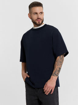 Футболка Mark Formelle мужская темно-синий с принтом хлопок  фото 5