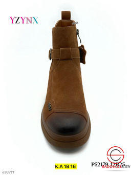 Ботинки, выполнены из кожи