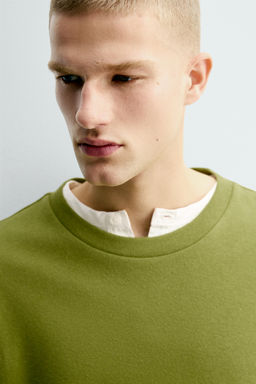 COTTON/LINEN SWEATSHIRT - Zara фото 5