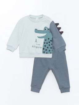 Dinazor Bask?l? Erkek Bebek E?ofman Tak?m