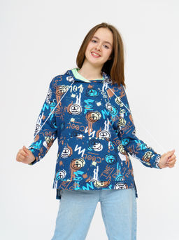 884/1Д Худи детское "Индиго"