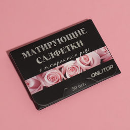 Матирующие салфетки Natural Extract Premium, 50 шт, с экстрактом розы - Onlitop фото 8