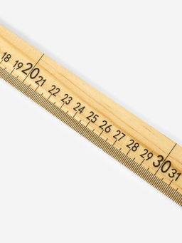 Метр деревянный, 100 см (см/дюймы)