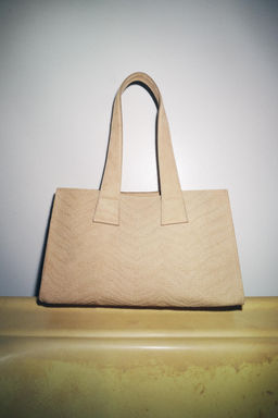 BRAIDED SUEDE SHOPPER - Zara фото 3