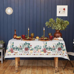 Скатерть Этель Hygge 149х180 см, 100% хлопок, саржа 190 г/м2  фото 3