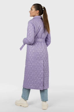 Пальто женское демисезонное (пояс) - El podio фото 4