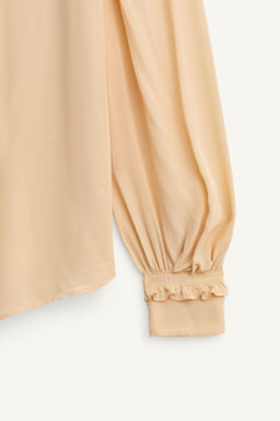 ROMANTIC SHIRT WITH BOW LIMITED EDITION - Zara фото 9