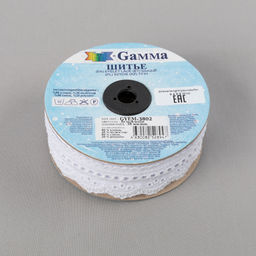 Шитье Gamma 38 мм GYEM-3802 в рулоне 9 м 0.2 м Турция белый