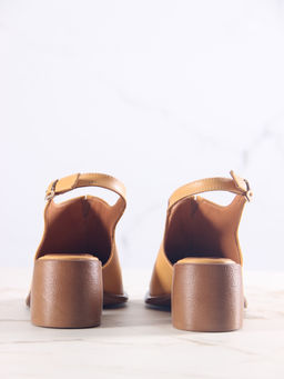 Босоножки 5133.23663be.Тыква лион+коричневый